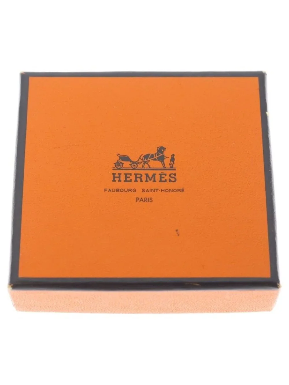 Hermes Leather Chain Glove Holder Black Gold Gloves